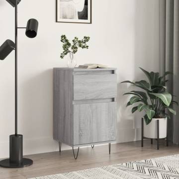 Stylish Grey Sonoma Sideboard - 40x35x70 cm | Hipomarket