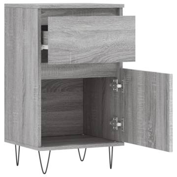 Stylish Grey Sonoma Sideboard - 40x35x70 cm | Hipomarket