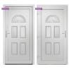 Front Door White PVC 88x200 cm - Elegant & Secure Entry