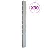 Garden Fence Posts 30 pcs Silver 200 cm Galvanised Steel Size 200 cm Quantity in Package 30 