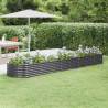 Garden Raised Bed Powder-coated Steel 368x80x36 cm Anthracite Colour anthracite Size 368 x 80 x 36 cm Quantity in Package 1 