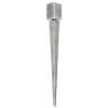 Durable Ground Spikes - 6 pcs Silver Galvanised Steel