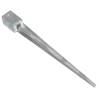 Durable Ground Spikes - 6 pcs Silver Galvanised Steel