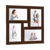 Collage Photo Frame for 4x(10x15 cm) Picture Dark Brown MDF Colour dark brown Size 4 x (10 x 15 cm) Quantity in Package 1 