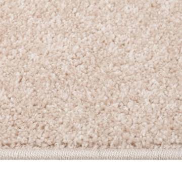 Rug Short Pile 140x200 cm Dark Beige - Elegant Home Décor