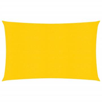 Yellow 2x4 m Sunshade Sail - HDPE Durable Outdoor Protection