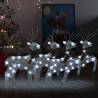 Christmas Reindeers 4 pcs Silver 80 LEDs Colour silver Quantity in Package 4 Number of LEDs 1 