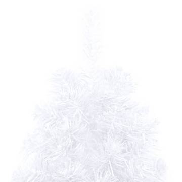 Pre-lit Half Christmas Tree with Ball Set - 180 cm White