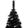 Pre-lit Black Christmas Tree with Ball Set - 120 cm PVC