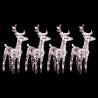 Christmas Reindeers 4 pcs Warm White 160 LEDs Acrylic Colour warm white Quantity in Package 4 Number of LEDs 1 