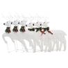 Christmas Reindeers 6 pcs White 120 LEDs - Festive Decor