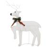 Christmas Reindeers 6 pcs White 120 LEDs - Festive Decor