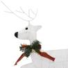 Christmas Reindeers 6 pcs White 120 LEDs - Festive Decor