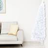 Pre-lit White Christmas Tree with Ball Set - 210 cm