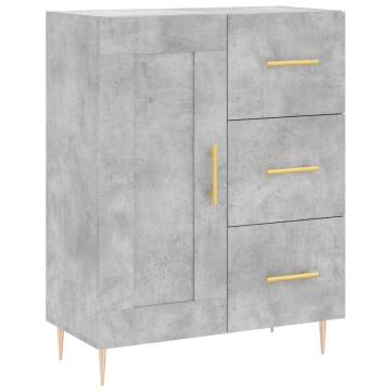 Highboard Concrete Grey - Stylish Engineered Wood Storage