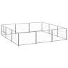 Dog Kennel Silver 9 m² Steel Colour silver Size 300 x 300 x 70 cm Quantity in Package 1 