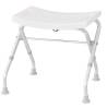 RIDDER Folding Bathroom Stool - 110 kg Load Capacity | White