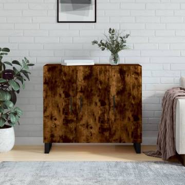 Modern Smoked Oak Sideboard - 90x34x80 cm | Hipomarket