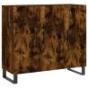 Modern Smoked Oak Sideboard - 90x34x80 cm | Hipomarket