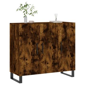 Modern Smoked Oak Sideboard - 90x34x80 cm | Hipomarket