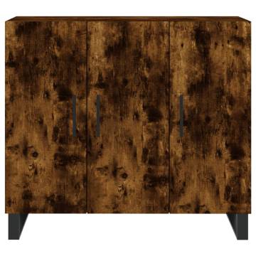 Modern Smoked Oak Sideboard - 90x34x80 cm | Hipomarket