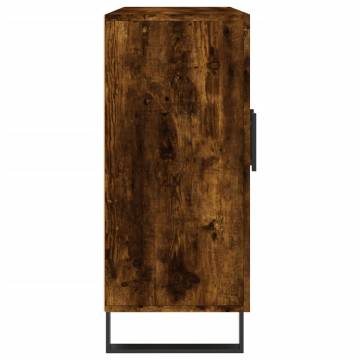 Modern Smoked Oak Sideboard - 90x34x80 cm | Hipomarket