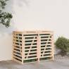 Double Wheelie Bin Storage - Solid Wood Pine | HipoMarket