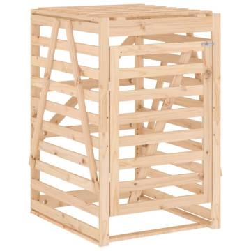 Double Wheelie Bin Storage - Solid Wood Pine | HipoMarket