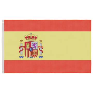 Spain Flag and Pole 6.23 m Aluminium - Durable & Adjustable