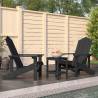 Garden Adirondack Chairs with Table HDPE Anthracite Colour anthracite Quantity in Package 1 Model 2x armchair + table 