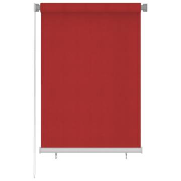 Outdoor Roller Blind 100x140 cm Red - UV Protection & Privacy