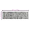 Kitchen Rug Washable Beton 60x180 cm Velvet - Hipo Market