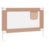 Toddler Safety Bed Rail Taupe - 100x25 cm Fabric