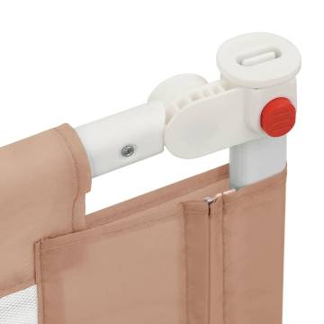 Toddler Safety Bed Rail Taupe - 100x25 cm Fabric