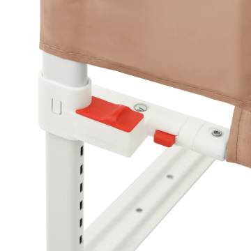 Toddler Safety Bed Rail Taupe - 100x25 cm Fabric