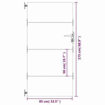 Garden Gate 85x175 cm Corten Steel - Durable & Elegant