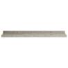 Concrete Grey Wall Shelves - 2 pcs 60x9x3 cm | HipoMarket