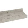 Concrete Grey Wall Shelves - 2 pcs 60x9x3 cm | HipoMarket