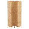 Stylish 4-Panel Water Hyacinth Room Divider - 163x180 cm