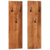 Wall-mounted Coat Racks 2 pcs 36x3x110 cm Solid Acacia Wood Quantity in Package 1 Material solid acacia wood 