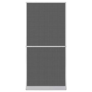 White Hinged Insect Screen for Doors - 100 x 215 cm