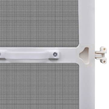 White Hinged Insect Screen for Doors - 100 x 215 cm