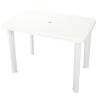 Garden Table White 101x68x72 cm Plastic Colour white Size 101 x 68 x 72 cm Quantity in Package 1 