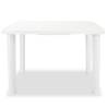 Weather-Resistant White Garden Table - 101x68 cm