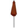 Parasol with LED Lights & Aluminium Pole | 270 cm Terracotta