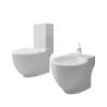 Stylish White Ceramic Toilet & Bidet Set | Hipomarket