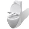 Stylish White Ceramic Toilet & Bidet Set | Hipomarket