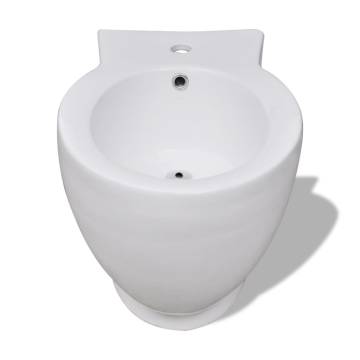 Stylish White Ceramic Toilet & Bidet Set | Hipomarket