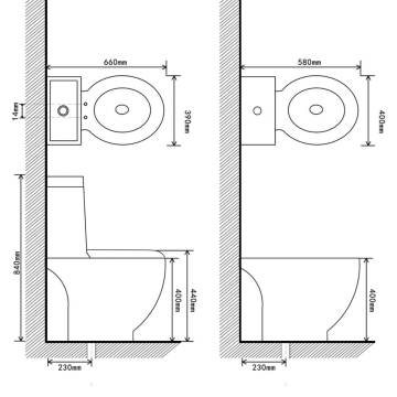 Stylish White Ceramic Toilet & Bidet Set | Hipomarket