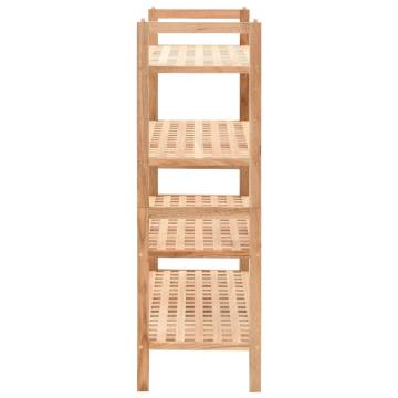 Solid Walnut Wood Shoe Rack - 69x26x81 cm | HipoMarket UK